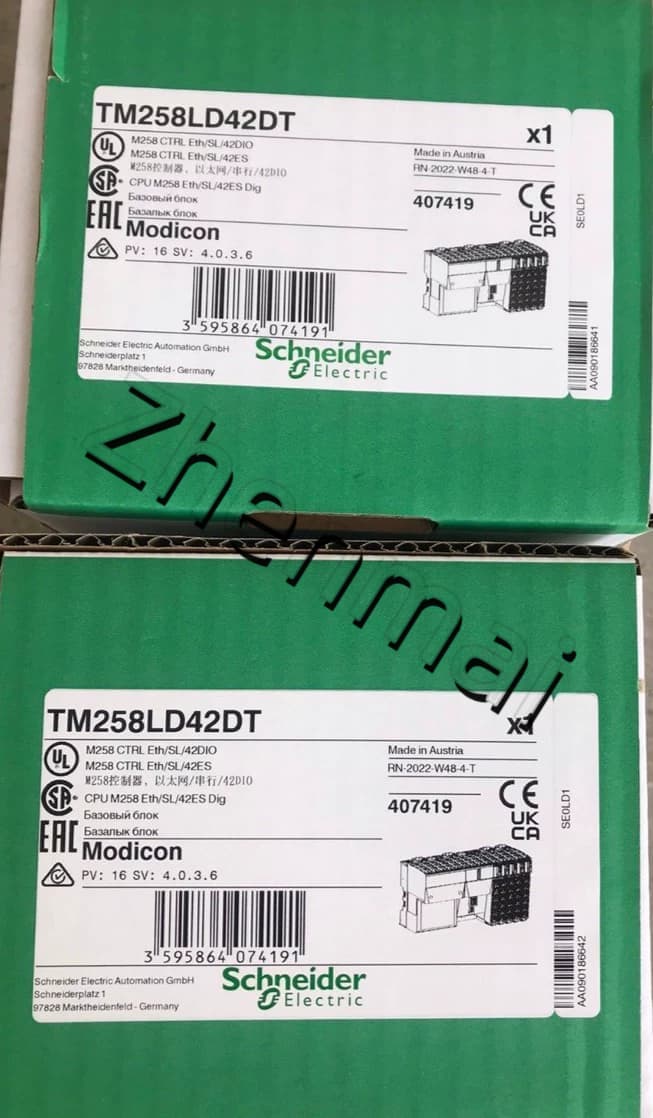 100% úrnua, bunaidh agus fíor Schneider TM258LD42DT Tiontairí minicíochta, scoradáin chiorcaid, teagmhálaithe, feistí cosanta