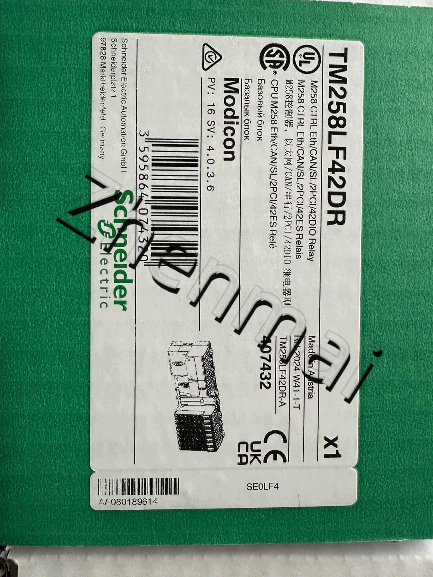 100% úrnua, bunaidh agus fíor Schneider TM258LF42DR Tiontairí minicíochta, scoradáin chiorcaid, teagmhálaithe, feistí cosanta