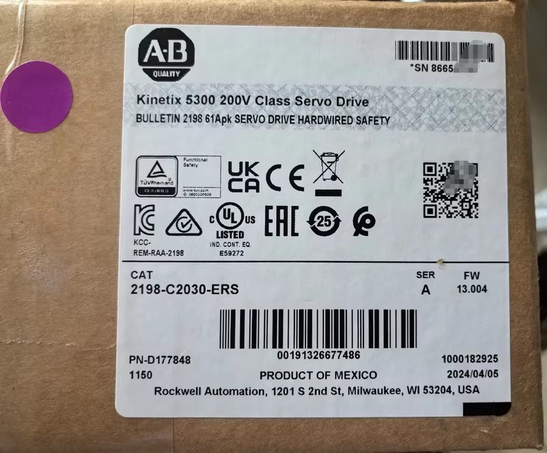 2198-C2030-ERS Kinetix 5300 Servo Drive, seachadadh tapa úrnua agus fíor
