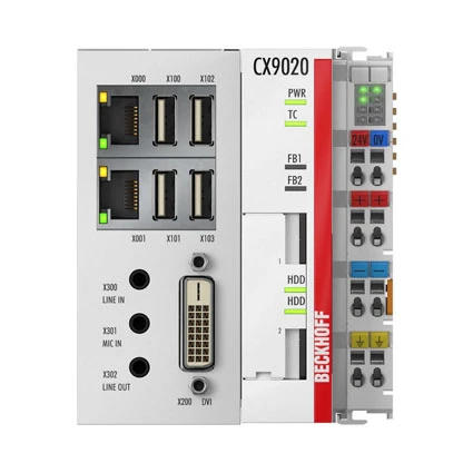 Beckhoff CX9020-0110 PC Leabaithe DIN Córas Rialaithe Ethernet Cortex-A8 1 GHz Iarnróid-suiteáilte