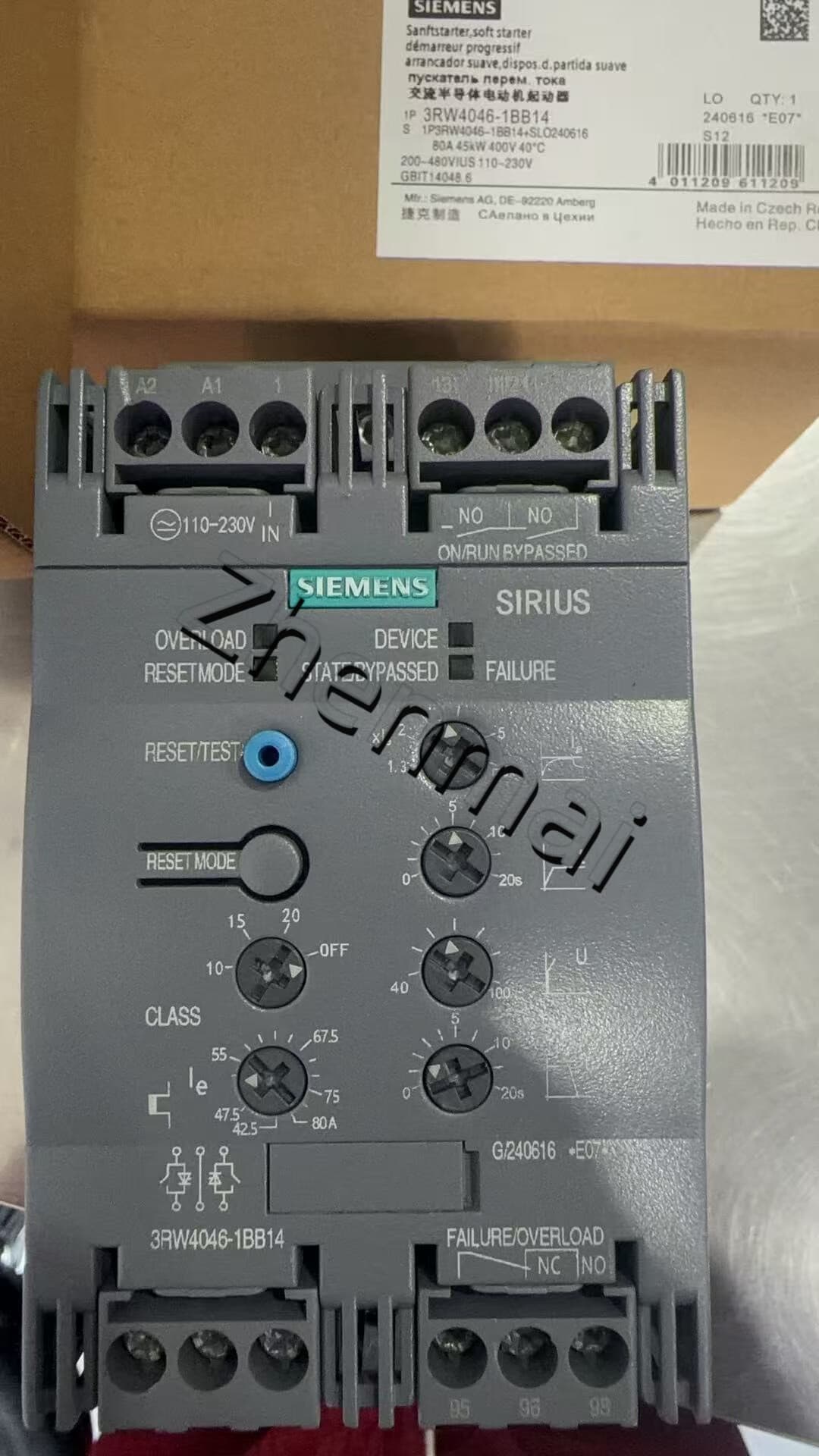 Siemens 3RW4046-1BB14 Tosaitheoir Bog SIRIUS SOFT STARTER