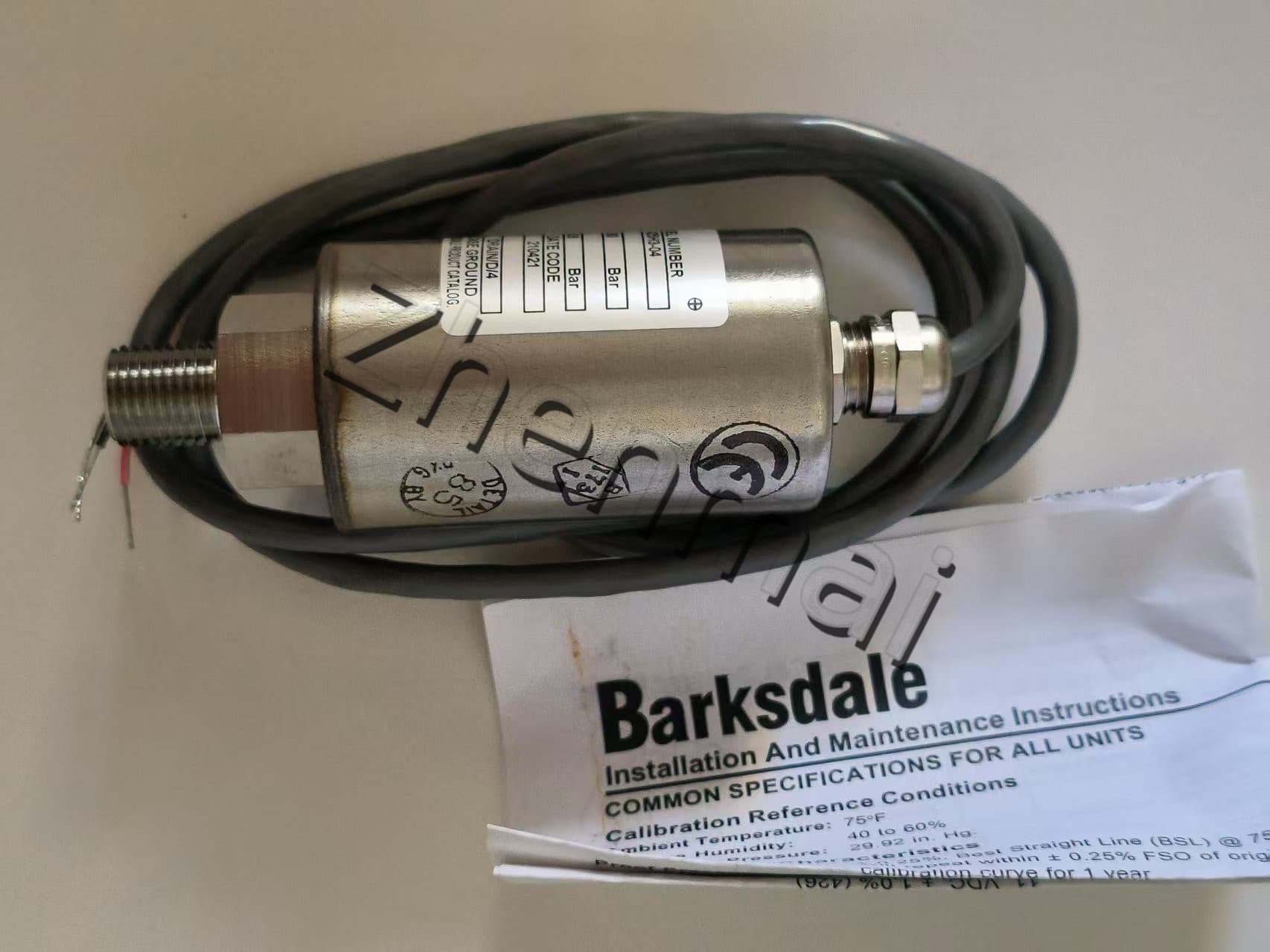 Barksdale Bunaidh Nua Branda 425H3-04 Braiteoir brú Lasc leibhéal Lasc sreafa Lasc brú Loingseoireacht tapa