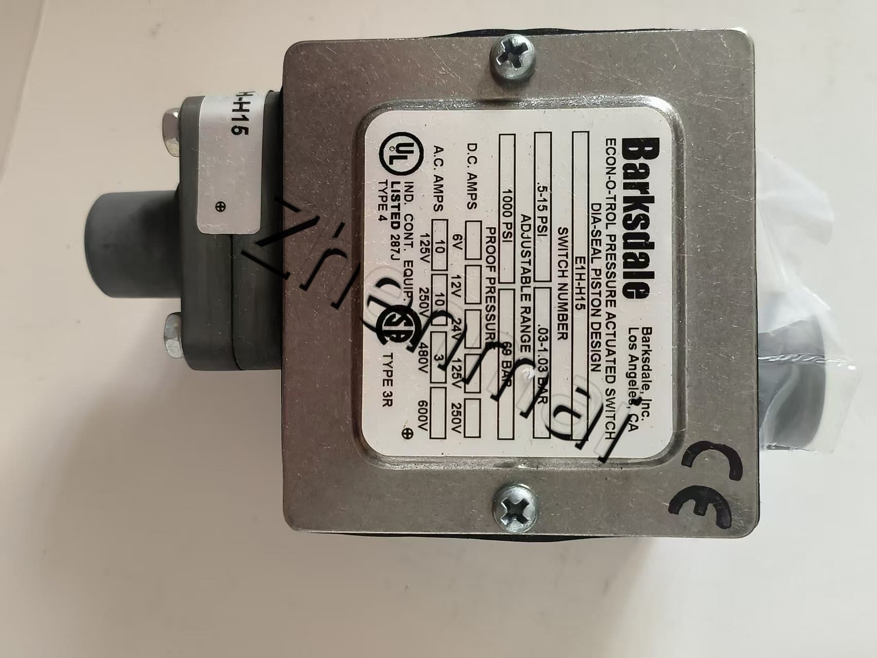 Barksdale Bunaidh Nua E1H-H15-P4 0403-059 Braiteoir brú Lasc leibhéal Lasc sreafa Lasc brú